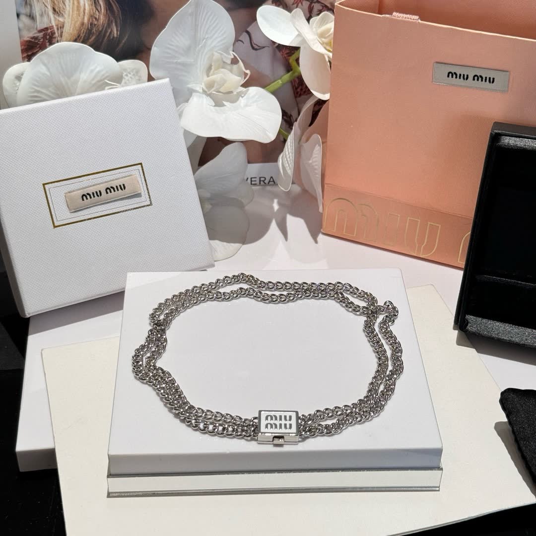 Miu Miu Silver Chain Necklace